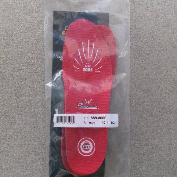 Thorogood Mens Shock Zone Shoe Insoles Size 10-12 - New in Bag - Picture 1 of 6